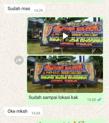 Pengiriman Papan Bunga Doplang Purworejo